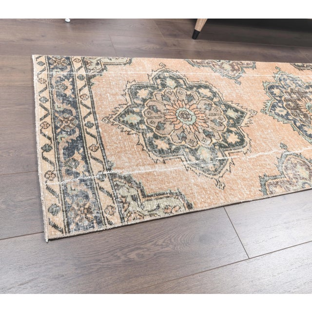 Textile 2'6x12'5 Konya - Vintage Turkish Hand-Knotted Runner Rug For Sale - Image 7 of 9