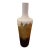 Tall Gold Brown and White Plaster Vessel For Sale