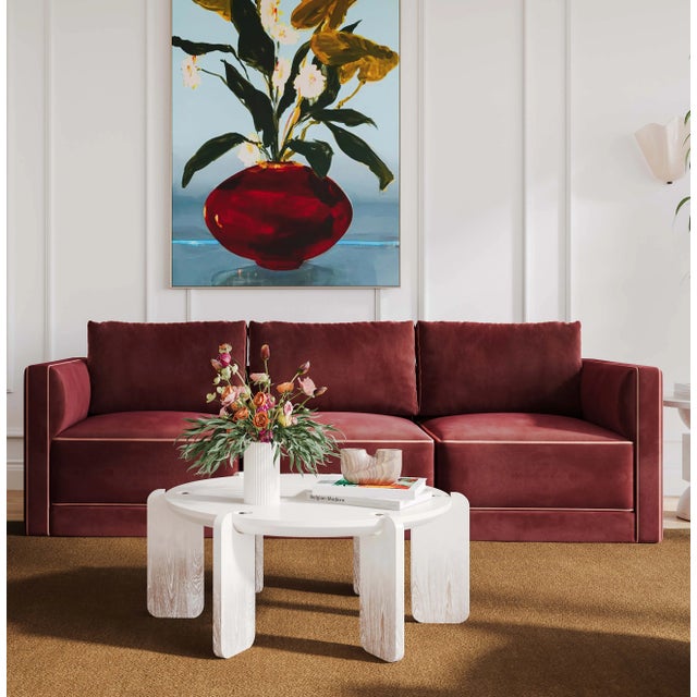 Discover the timeless elegance of the Willow Sectional, a modular masterpiece upholstered in luxurious velvet. This...