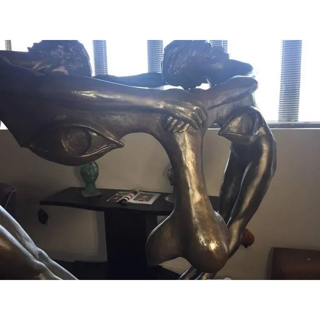 Bronze "We Two Together" Sculpture For Sale - Image 4 of 10