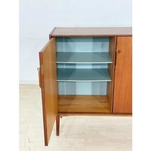 Wood Vintage Highboard in Teak For Sale - Image 7 of 18