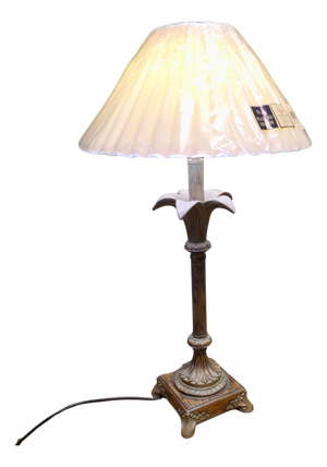 Arts and Crafts Simulated Copper and Brass Table Lamp, 1960