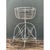 Mid 20th Century Vintage Distressed White Wire Plant Stand For Sale - Image 5 of 12
