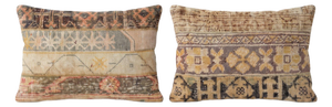 Patchwork Rug Pillow Cover 16'' X 24'' - Set of Two