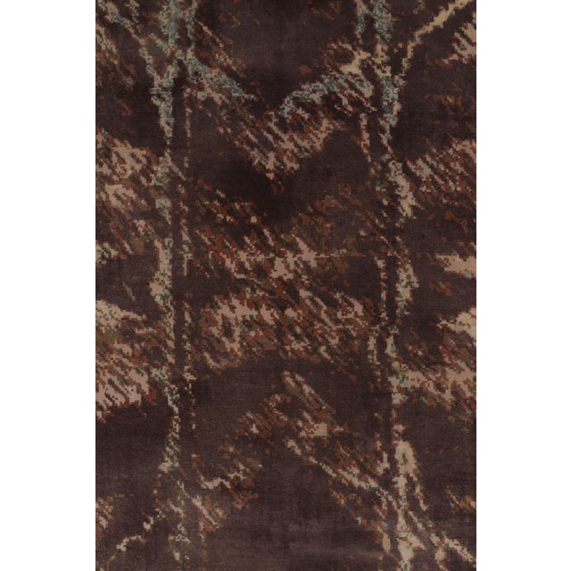 Beige Rug & Kilim Art Deco-Inspired Rug, Beige-Brown Geometric Gallery Runner For Sale - Image 8 of 10