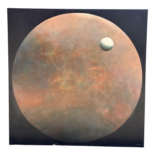 Ricardo Avedaño, Moon, 2000s, Oil Painting on Canvas For Sale