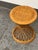 Tan Rattan Hourglass Stool, Vintage For Sale - Image 8 of 12