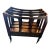 Late 20th Century A Bombay Company Dark Wood Magazine Rack With a Drawer and Casters. For Sale