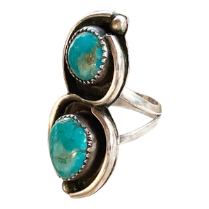 Navajo Sterling Silver + Turquoise Ring