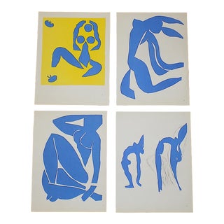 Vintage Mid 20th C. Abstract Lithographs-Henri Matisse-Set of 4 For Sale