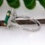 Metal 1.8Ct Colombian Emerald Ring With Natural Diamond Accents: Solid 14k Gold, 9x6mm, Size 6.75 For Sale - Image 7 of 7