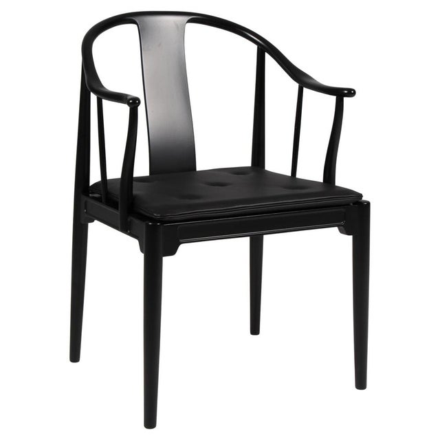 Black Model 4283 Chinese Chair attributed to Hans J. Wegner for Fritz Hansen For Sale - Image 8 of 8