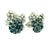 Modern 1970s Pair of Frantz Hingelberg Danish 14k Gold Sapphire and Diamond Floral Earrings For Sale - Image 3 of 16