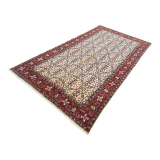 1960s Bohemian Handknotted Vintage Area Rug For Sale