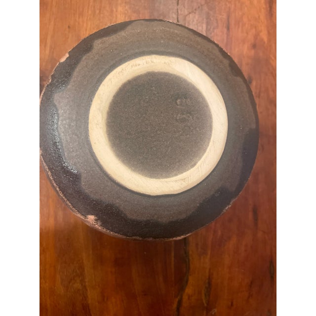 Coffee Vintage Lava Vase For Sale - Image 8 of 8