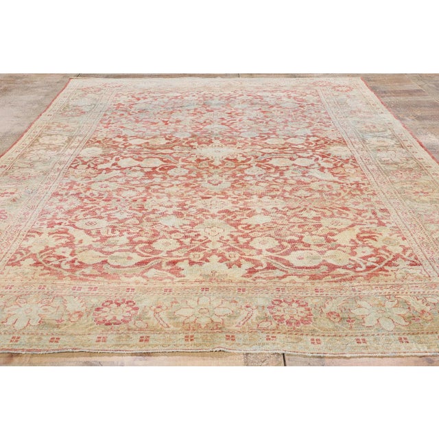 Antique Persian Mahal Rug - 07'00 x 10'06 For Sale - Image 9 of 10