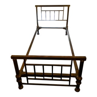 Antique Twin Brass Bed For Sale