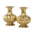 Brass Vases with Geometric Design, Set of 2 For Sale - Image 4 of 14