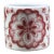 Underglaze Red Porcelain Thumb Ring With Floral Motif For Sale