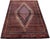 Antique Persian Tabriz Carpet, Wine Red, Ivory, Navy, Handmade Oriental Rug For Sale - Image 15 of 16
