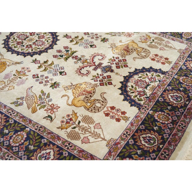 1970s Vintage Cashmere Rug 3'3'' X 5'1'' For Sale - Image 5 of 9