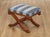 Ethan Allen Regency Style X-Base Stool For Sale - Image 10 of 12