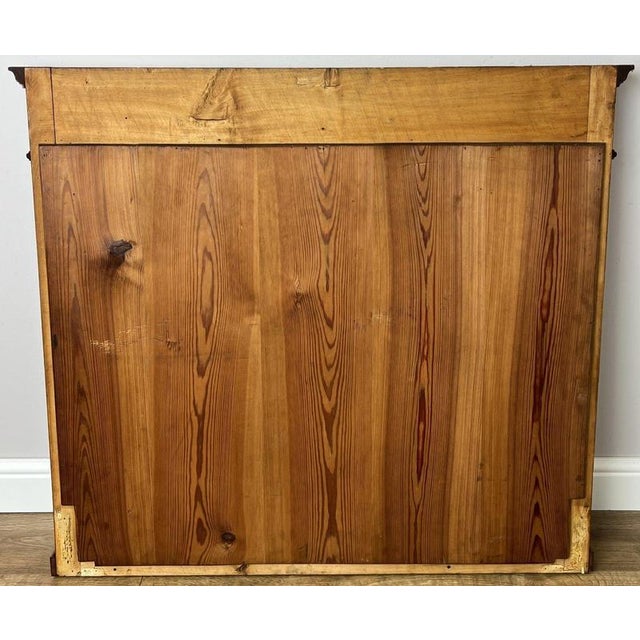 Antique French Carved Walnut Wall Mirror For Sale - Image 10 of 11