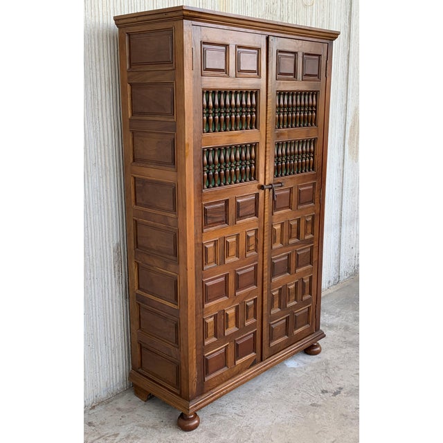 Spanish 19th Century Cupboard or Cabinet, Walnut, Castillian Influence, Spain, Restored For Sale - Image 3 of 13