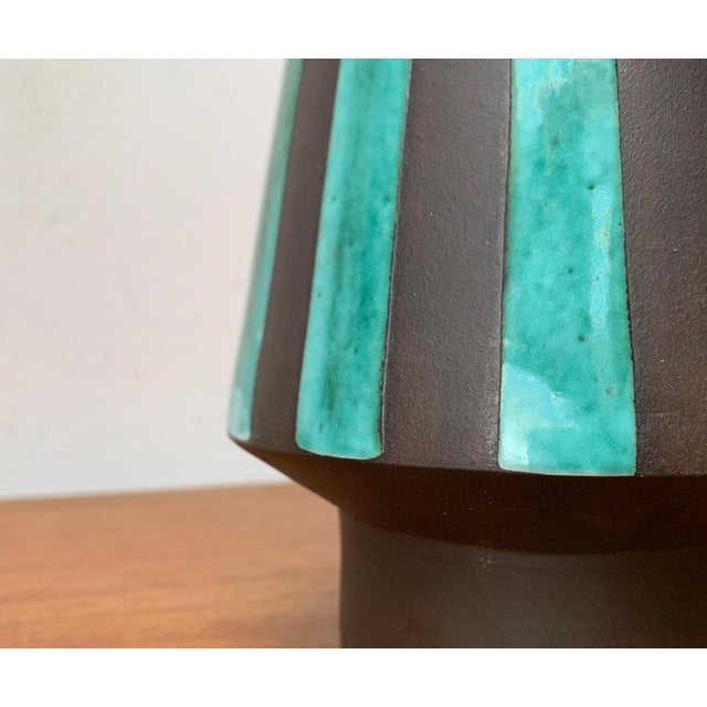 Large Mid-Century German Minimalist Studio Pottery Vase from BKW Böttger Keramik Wandsbek, Hamburg, 1960s For Sale - Image 10 of 15