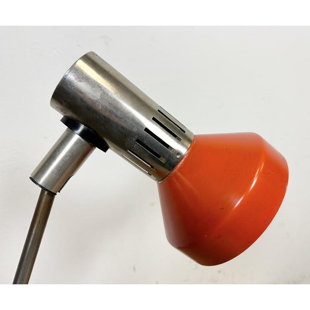 Vintage Orange East German Table Lamp from Aka Electric, 1970s For Sale - Image 11 of 18