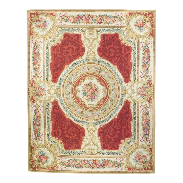 Aubusson Rug 8'0" X 10'0" For Sale