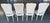 Late 20th Century Vintage Italian Louis XV Style Double Cane Dining Chairs, Set of 4, Distressed White Finish For Sale - Image 5 of 13