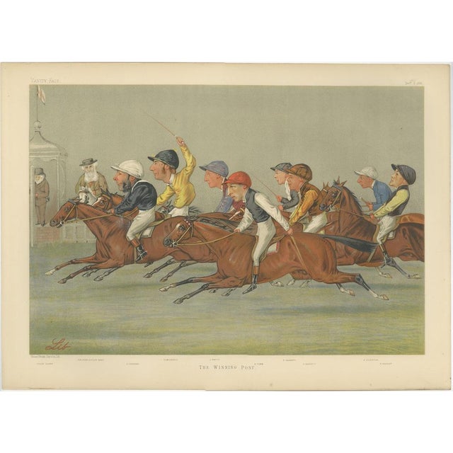 Vincent Brooks, Vanity Fair Winning Post Horse Racing Finish, 1888, Print For Sale - Image 9 of 9