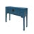 2020s 47" Chinese Pastel Venice Blue 4 Drawers Slim Narrow Foyer Side Table For Sale - Image 5 of 5