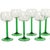Vintage Alsace Wine Glasses with Green Stems from Luminarc, 1970s, Set of 12 For Sale - Image 10 of 16