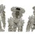 Metal Vintage Pair 14" Modular Crystal 3-Light Candelabras Threaded European Lead Crystal Complete With Prisms For Sale - Image 7 of 12