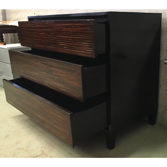 Mid-Century Modern Wood and Black Lacquer Chest, Commode For Sale In Miami - Image 6 of 11
