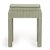 Kora Green Cotton Jute Stool For Sale - Image 4 of 5