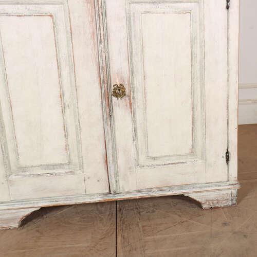 Swedish Painted Linen Cupboard For Sale - Image 9 of 12