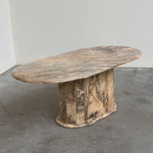 Stone Classic Fior di Pesco Marble Coffee Table, Italy, 1970s For Sale - Image 7 of 13