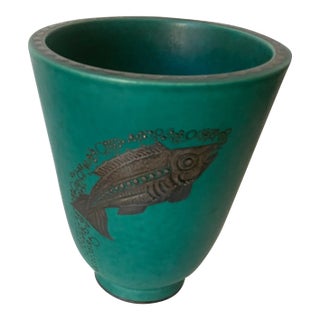 Argento Ceramic Cachepot For Sale