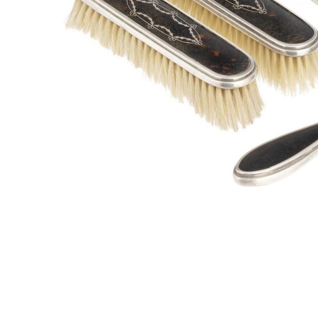 Silver Silver Toiletry Set from Horton & Allday, Set of 5 For Sale - Image 3 of 6
