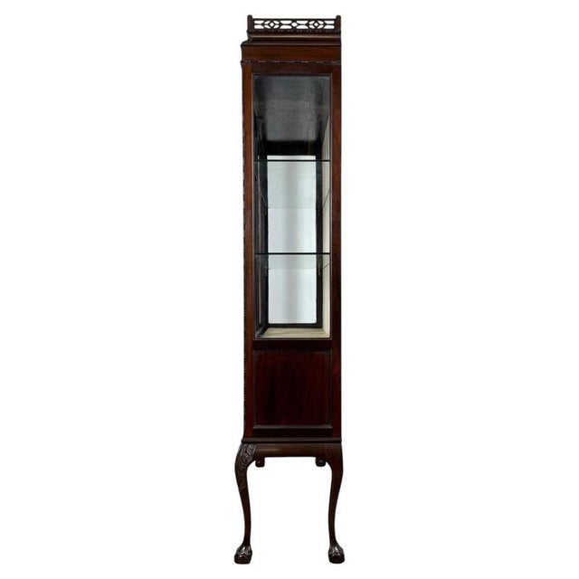 Antique English Mahogany Display Cabinet by Morgan & Co., 1900s For Sale - Image 9 of 11
