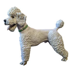 1953 Large Vintage Germany Rosenthal Karner Standing Poodle Porcelain Figurine
