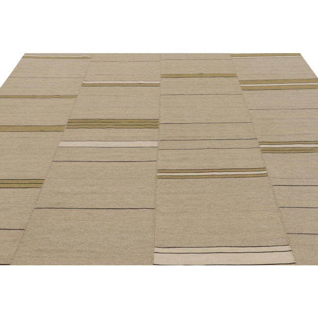 Handwoven in wool, this 9x12 contemporary Kilim is from an exciting new custom-capable flatweave collection by Rug &...