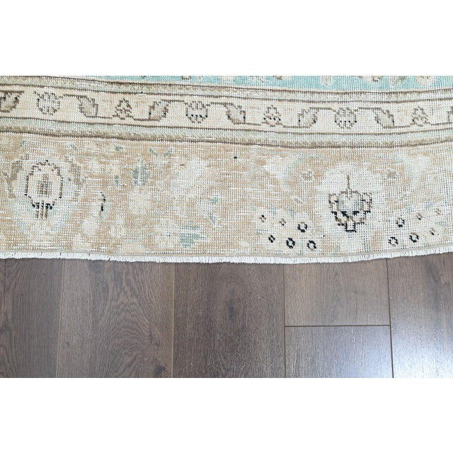 1970s 1970s Vintage Persian Handmade Wool Cotton Beıge Area Rug For Sale - Image 5 of 11