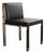 "Victoria" Chair With Stainless Steel, Bronze and Woven Leather For Sale