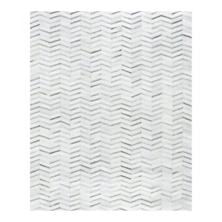 Galaxy Cowhide Silver Area Rug, 9' 0'' X 12' 0'' For Sale