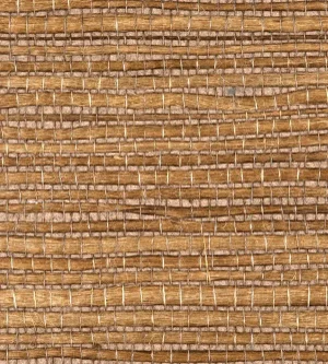 The House of Scalamandre Justin Jute Wallcovering, Cocao