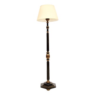 Chinese Lacquered Floor Lamp, 1920s For Sale